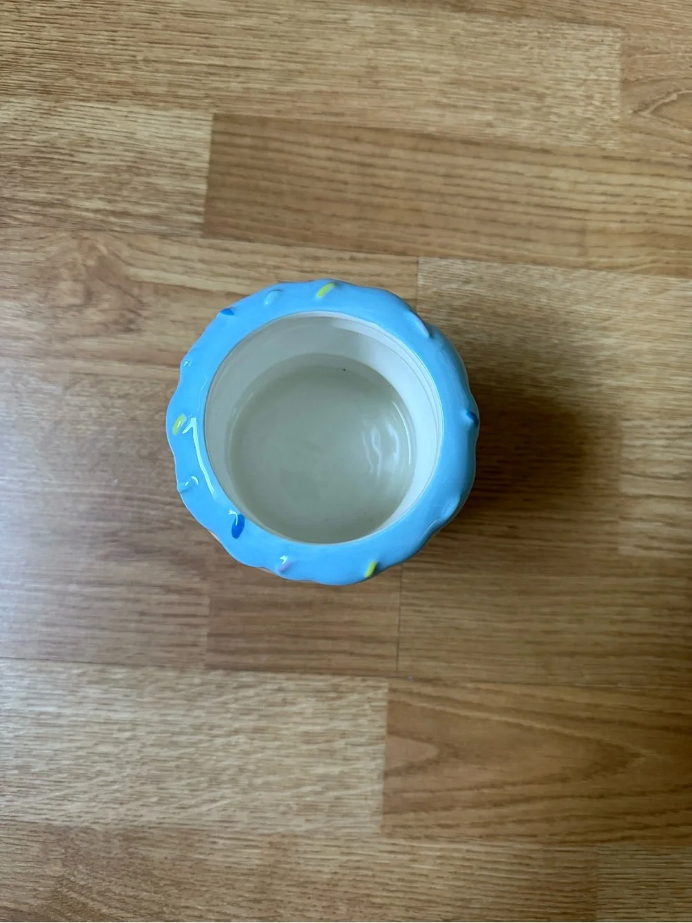 Ceramic Stackable Donut Container- Pastel Blue, White & Pink